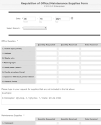 Consumables Requisition Slip-100 Pages Printed